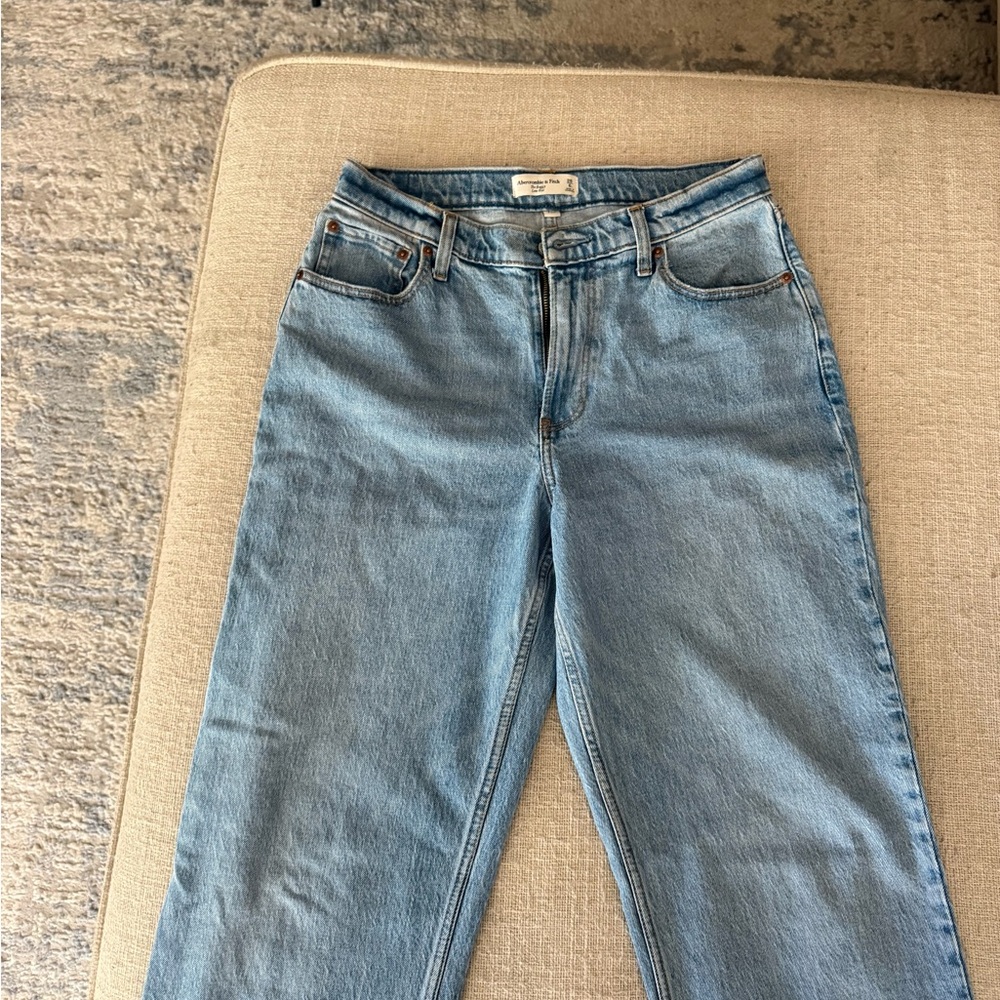 Abercrombie & Fitch Light Blue Straight Leg Jeans